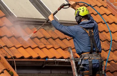 Démoussage et hydrofuge de toiture à Tavant